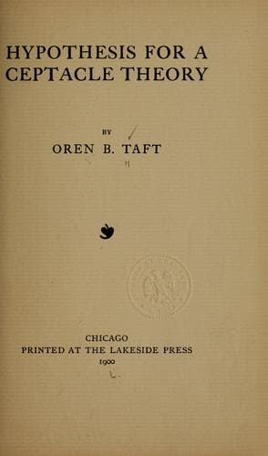 Tapa de Hypothesis for a ceptacle theory