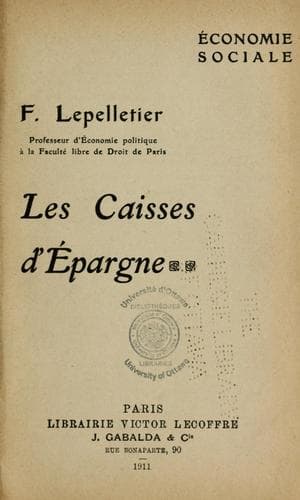 Tapa de Les Caisses d'épargne