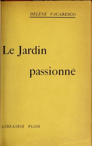 Tapa de Le jardin passionné