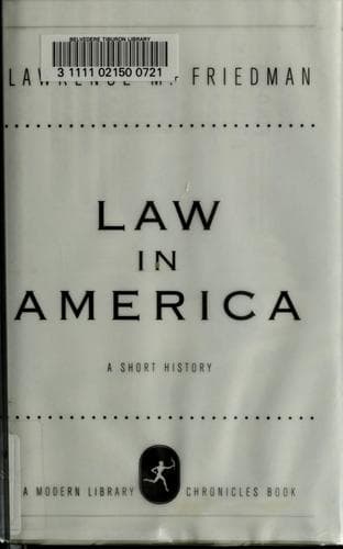 Tapa de Law in America