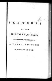 Tapa de Sketches of the history of man