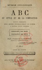 Tapa de Méthode lexicologique