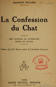 Tapa de La Confession du chat