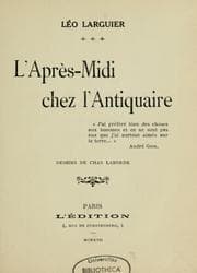 Tapa de L'Après-Midi chez l'antiquaire