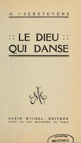 Tapa de Le dieu qui danse