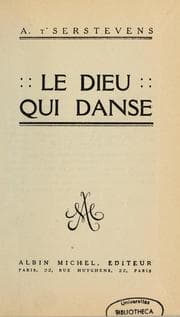 Tapa de Le dieu qui danse