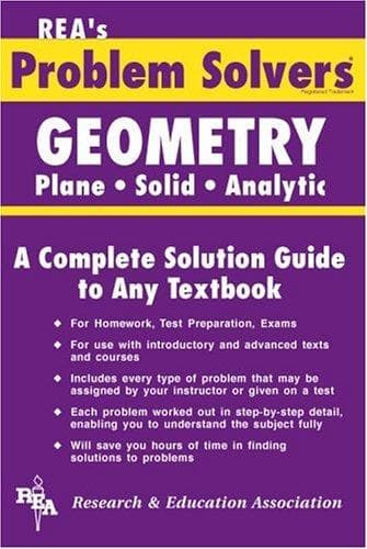 Tapa de Geometry - Plane, Solid & Analytic Problem Solver (Problem Solvers)
