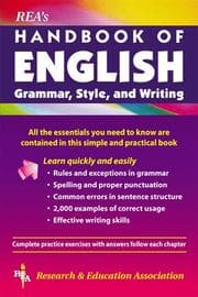 Tapa de REA's Handbook of English grammar, style, and writing