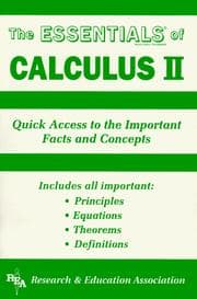 Tapa de The essentials of calculus II