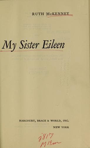 Tapa de My sister Eileen