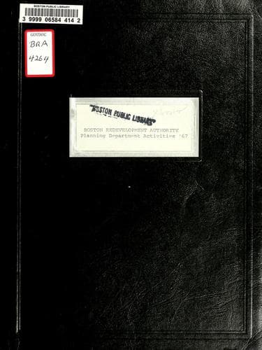 Tapa de Planning department activities 1967