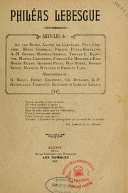 Tapa de Philéas Lebesgue