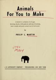 Tapa de Animals for you to make