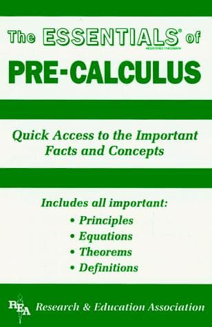 Tapa de The essentials of pre-calculus