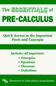 Tapa de The essentials of pre-calculus