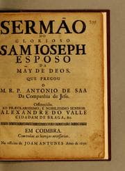 Tapa de Sermão do glorioso Sam Ioseph esposo da Mãy de Deos