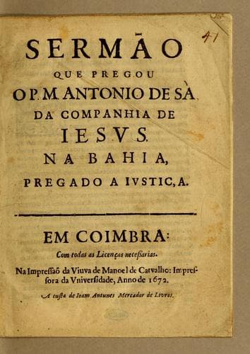 Tapa de Sermão