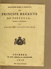 Tapa de Reflexões sobre a conducta do Principe Regente de Portugal