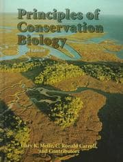 Tapa de Principles of conservation biology