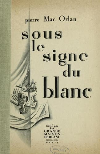 Tapa de Variations sur le blanc