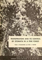 Tapa de Transpiration and its control by stomata in a pine forest