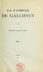 Tapa de La famille de Galliffet