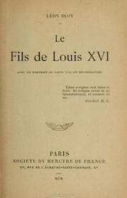 Tapa de Le fils de Louis XVI, avec un portrait de Louis XVII en héliogravure