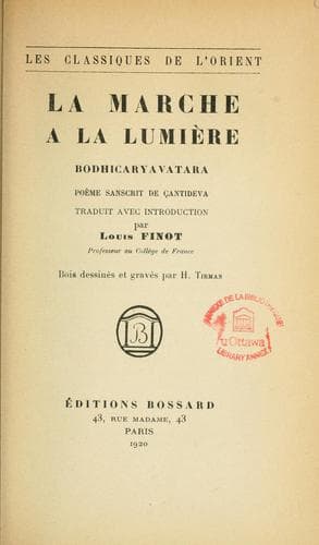 Tapa de La marche à la lumière =