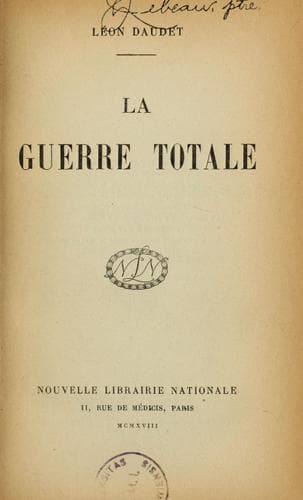 Tapa de La guerre totale