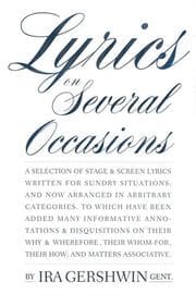 Tapa de Lyrics on several occasions
