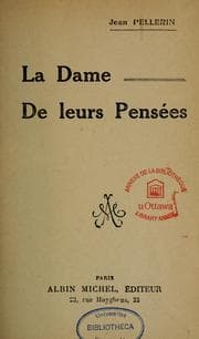 Tapa de La dame de leurs pensées