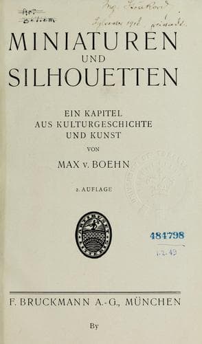 Tapa de Miniaturen und Silhouetten
