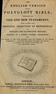 Tapa de The English version of the polyglot Bible