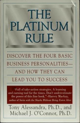 Tapa de The platinum rule