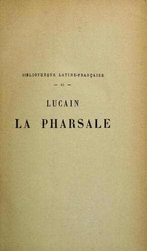Tapa de La Pharsale
