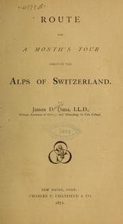 Tapa de Route for a month's tour through the Alps of Switzerland
