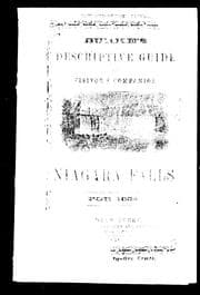 Tapa de Burke's descriptive guide, or, The visitors' companion to Niagara Falls