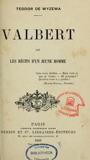 Tapa de Valbert ou Les récits d'un jeune homme