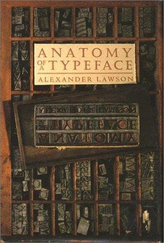 Tapa de Anatomy of a typeface