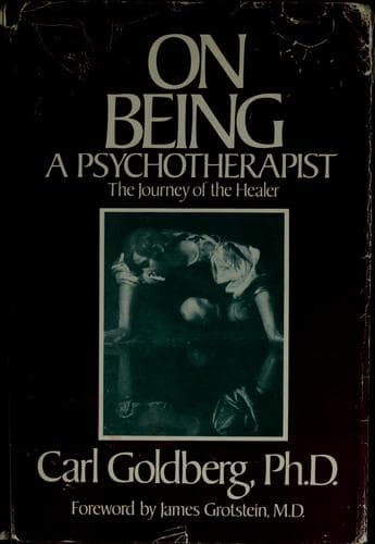 Tapa de On being a psychotherapist