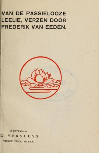 Tapa de Van de passielooze leelie