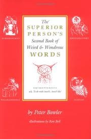 Tapa de The superior person's second book of weird and wondrous words