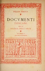 Tapa de Documenti toscani per la storia dell'arte