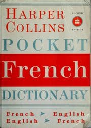 Tapa de Collins pocket French dictionary