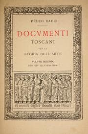 Tapa de Documenti toscani per la storia dell'arte