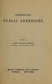Tapa de American public addresses