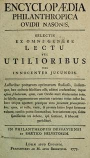 Tapa de Encyclopaedia philanthropica Ovidii Nasonis