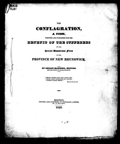 Tapa de The conflagration