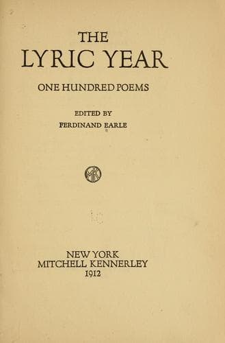 Tapa de The lyric year