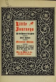 Tapa de Little journeys to the homes of good men and great